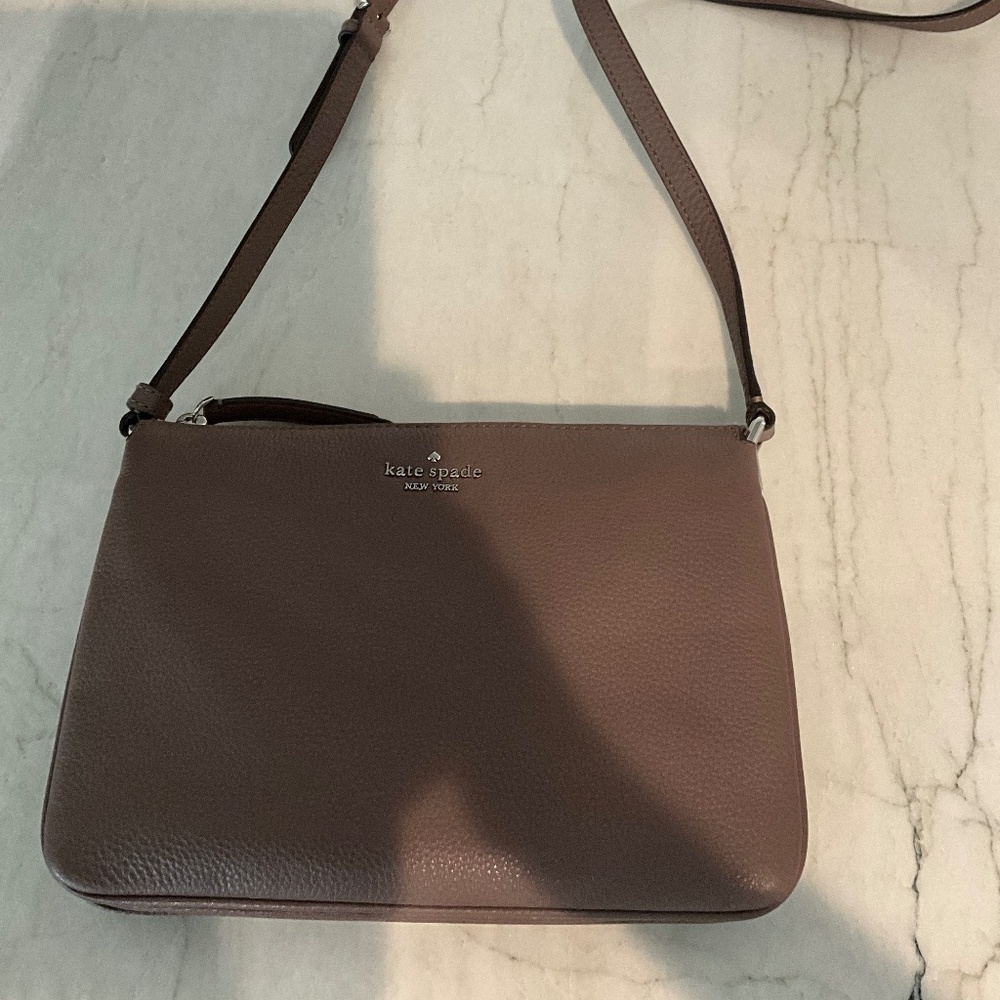 Kate Spade Triple Gusset Crossbody Jackson Brownstone